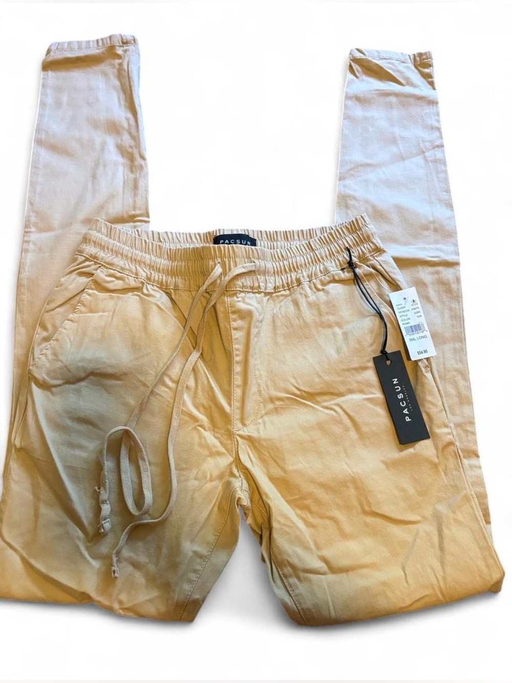 PacSun Men's Light Tan Chinos Jogger Pants
